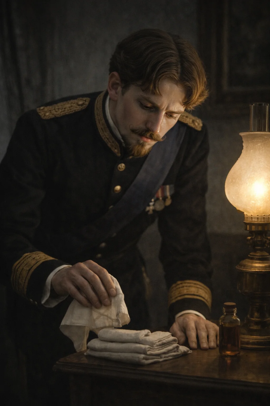 Prince Leopold. AI-generated illustration; artistic reconstruction, not a historical document.