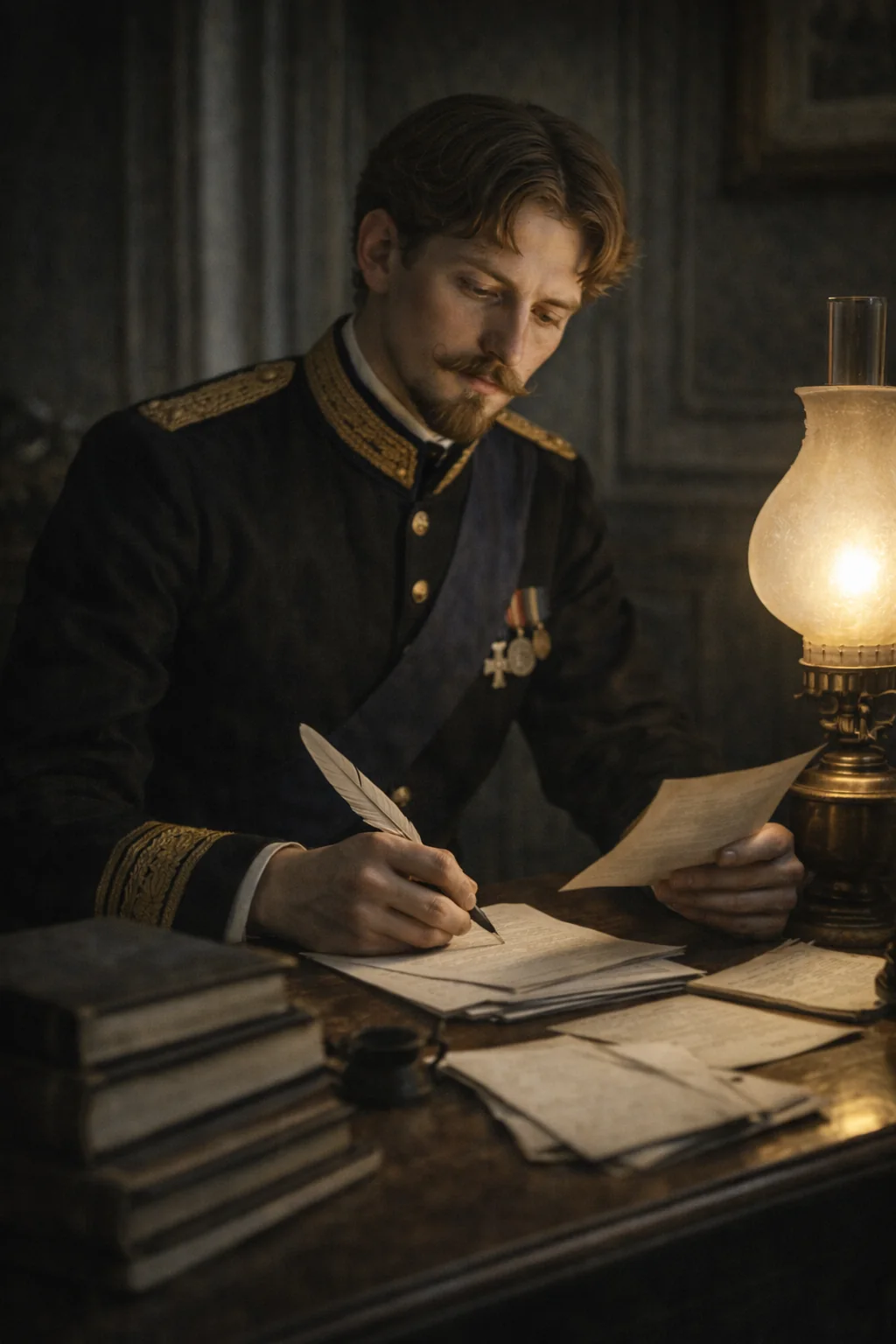 Prince Leopold. AI-generated illustration; artistic reconstruction, not a historical document.