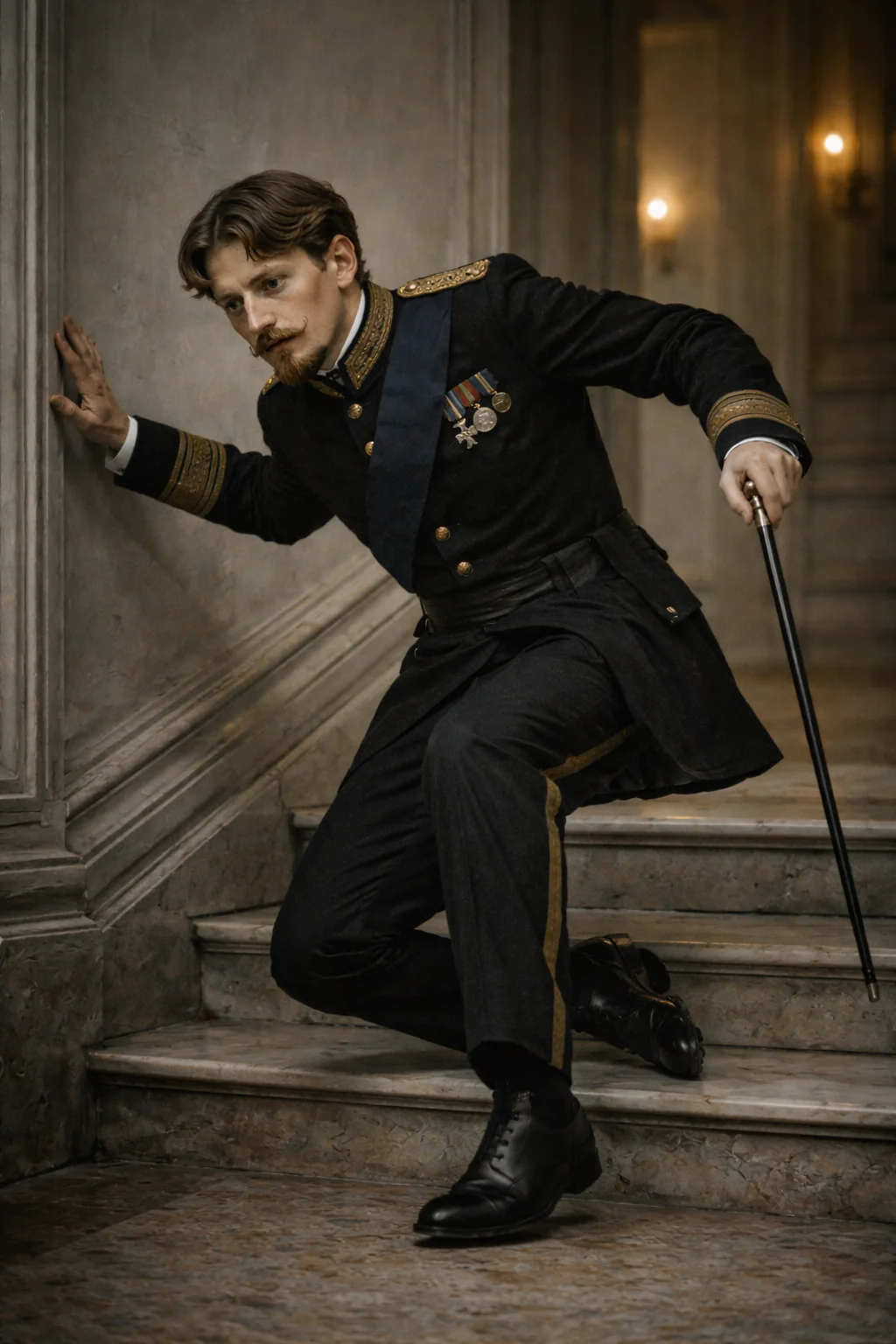 Prince Leopold. AI-generated illustration; artistic reconstruction, not a historical document.
