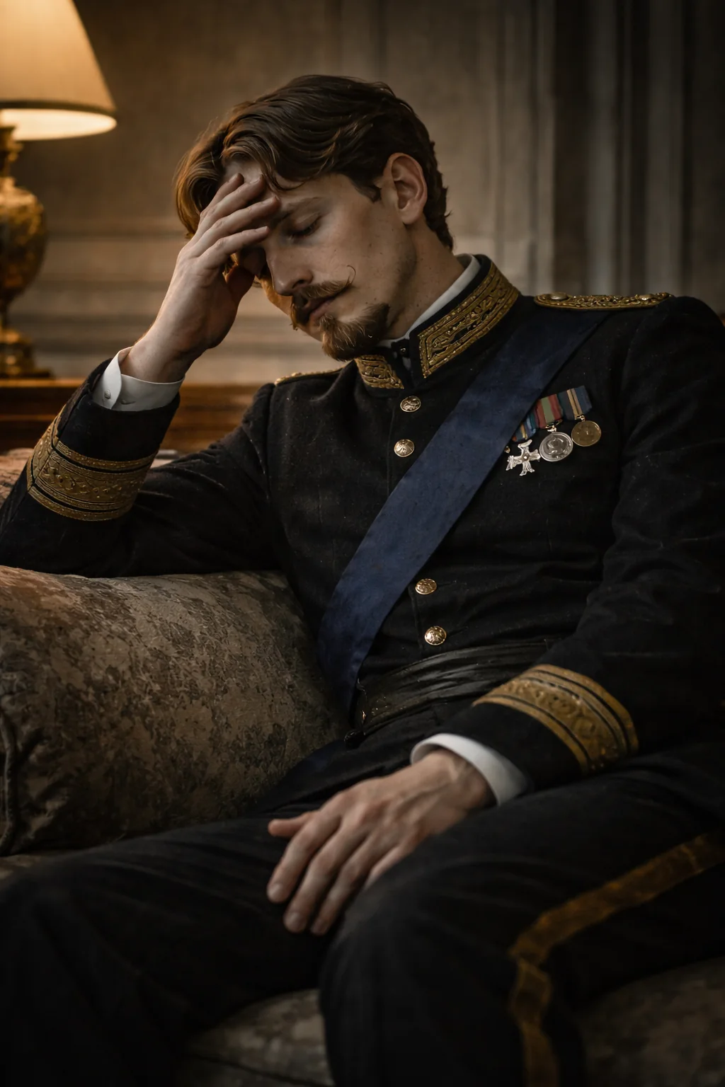 Prince Leopold. AI-generated illustration; artistic reconstruction, not a historical document.