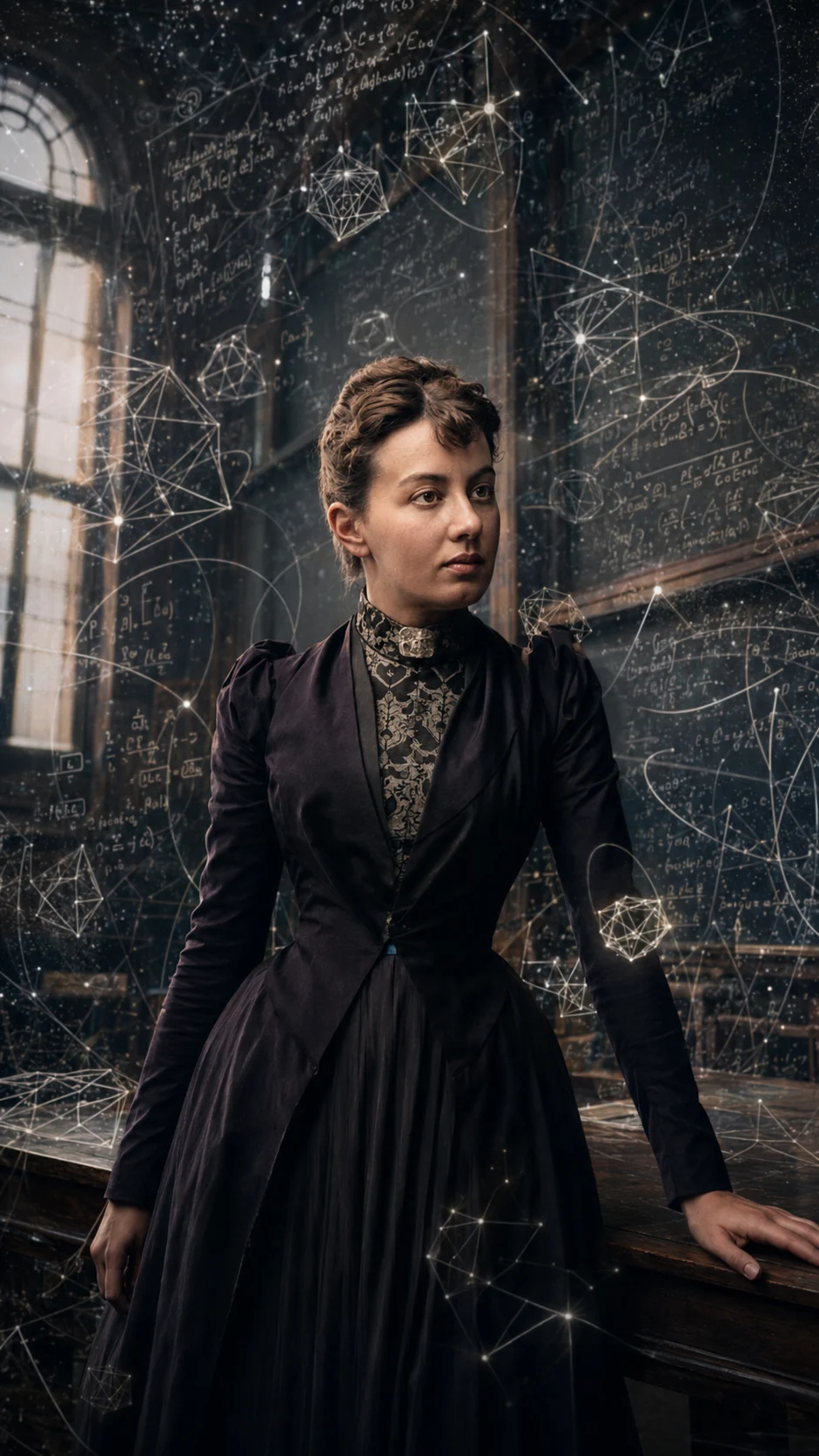 Symbolic composition of Kovalevskaya and her research — AI