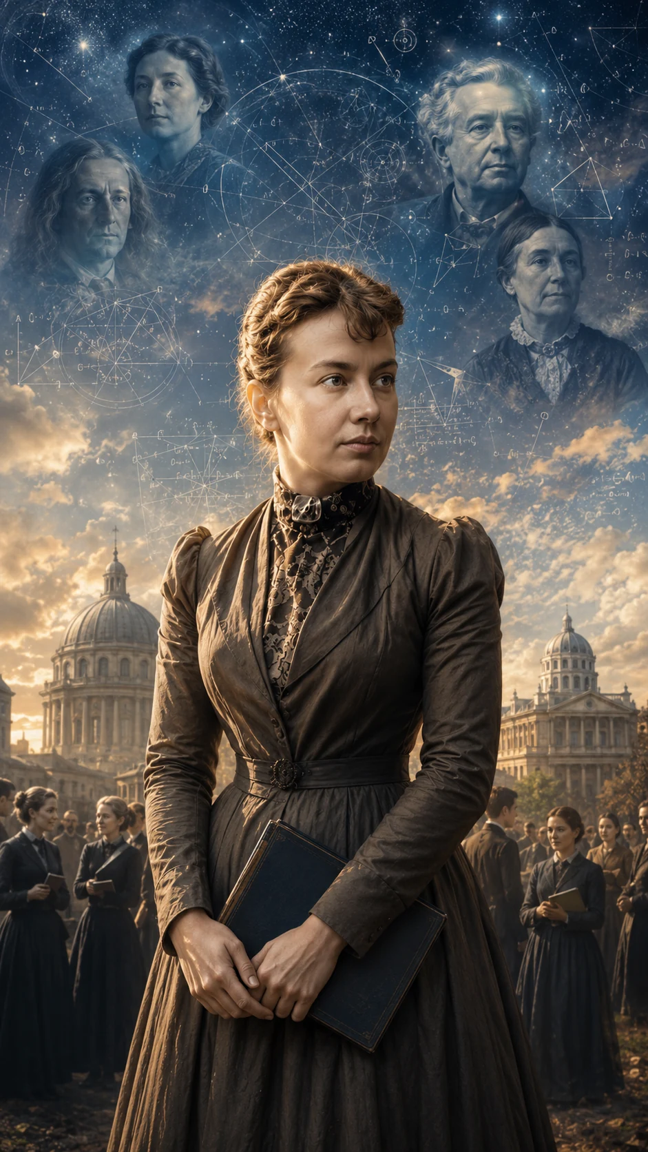 Symbolic composition of Kovalevskaya’s mathematical legacy — AI