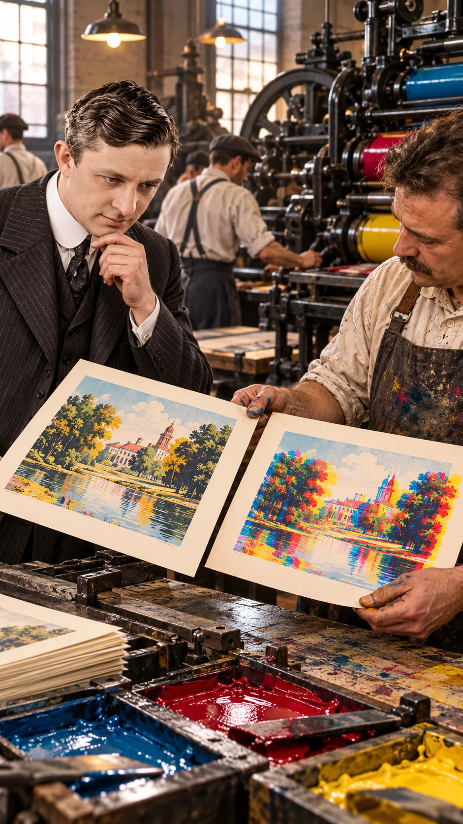Willis Carrier: AI-generated illustration; an artistic representation, not a historical document.