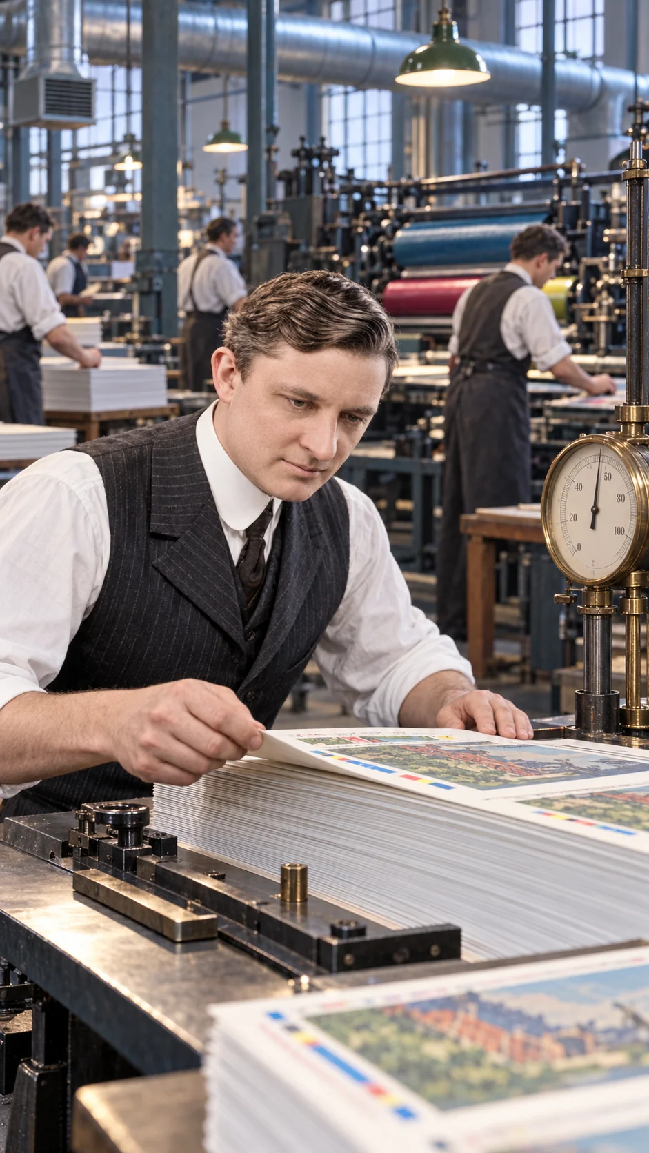 Willis Carrier: AI-generated illustration; an artistic representation, not a historical document.